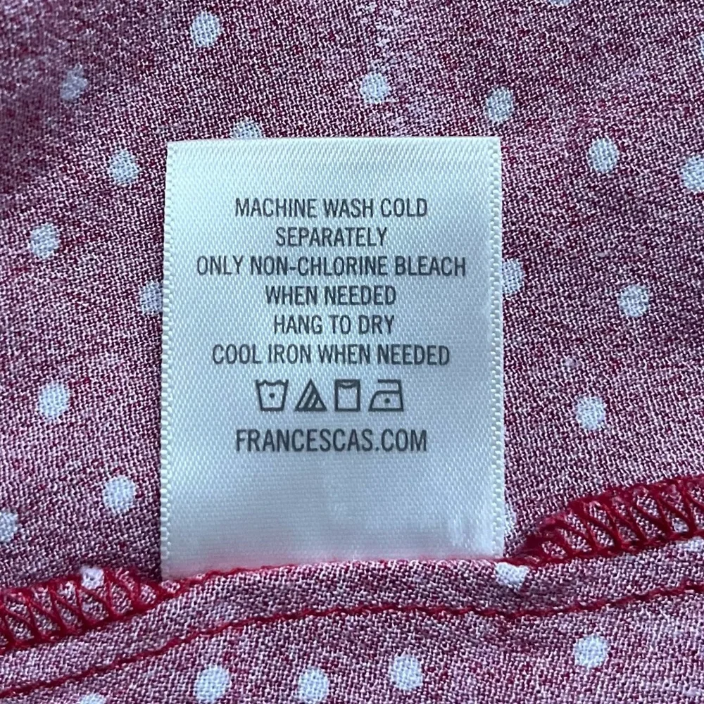 Francesca’s Boutique Miami Red and White Polka Dot Tank Top - Picture 5 of 6